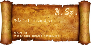 Mözl Szandra névjegykártya